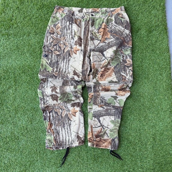 Vtg Walls Outdoors Camo Cargo Pants Mens Size XL Tree Branch Hunting Utility USA - Picture 1 of 9